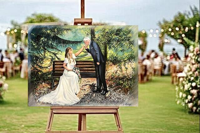 Quadro ispirato agli sposi
