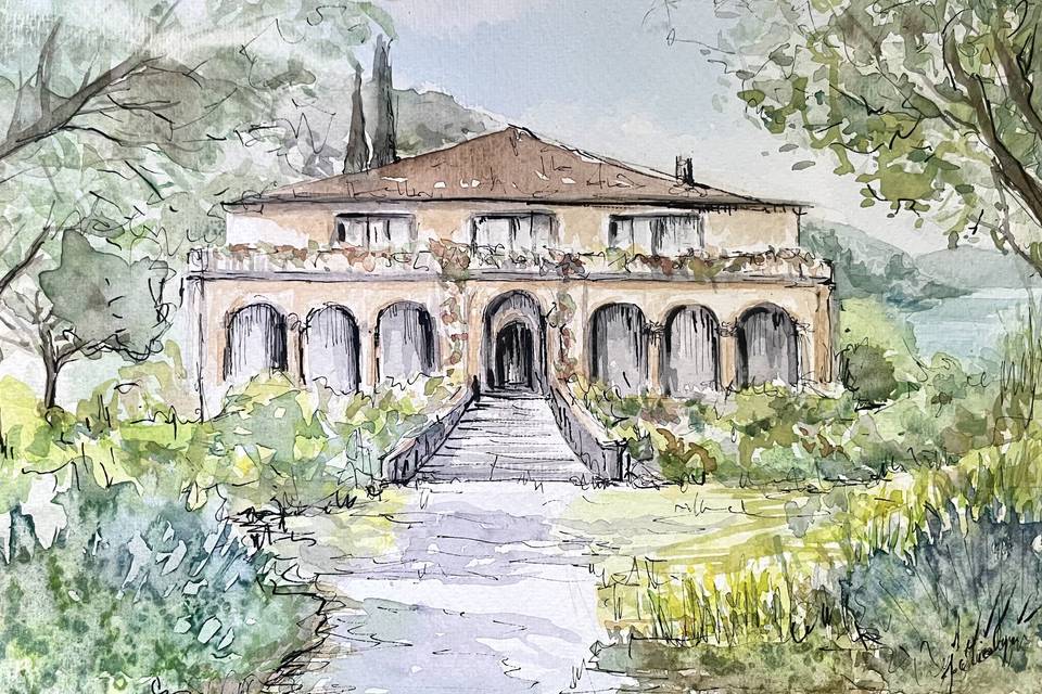 Venue ad acquerello