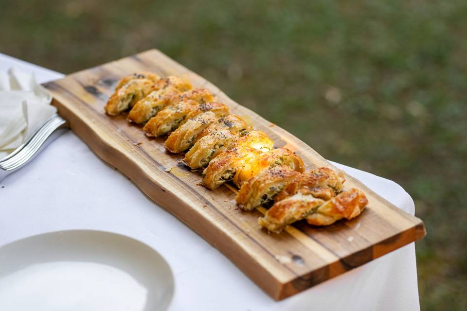 Rotoli salati tagliere portata