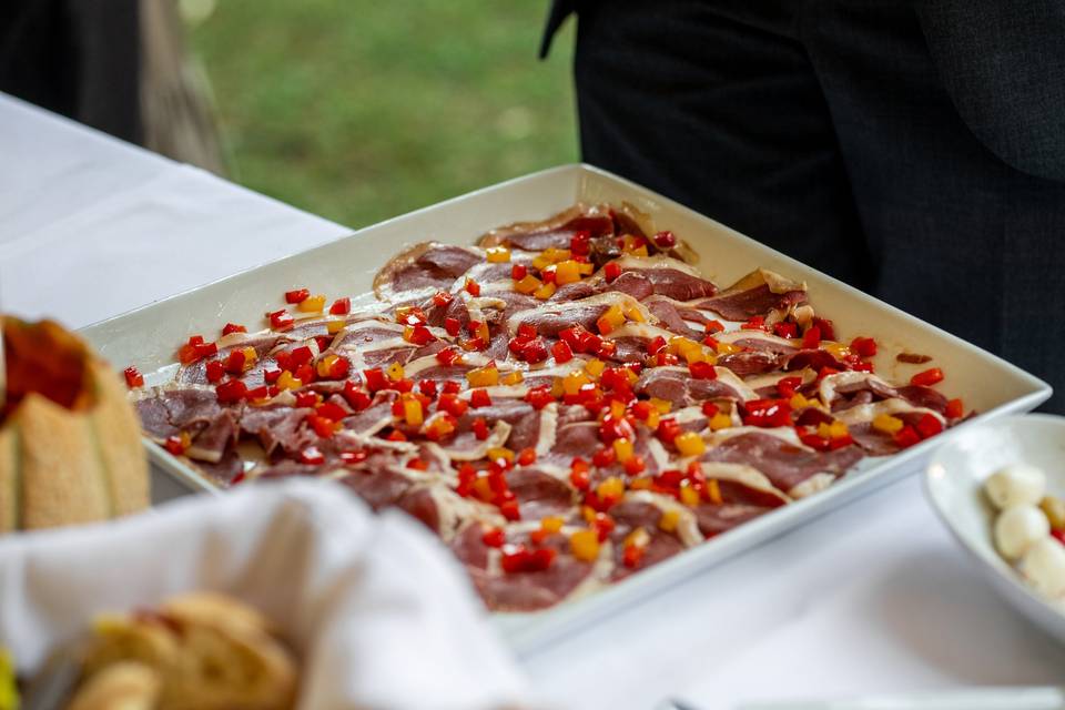 Teglia pizza servizio banchetto