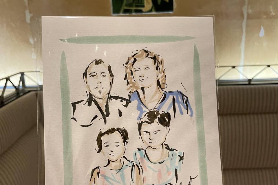 Ritratto famiglia invitati
