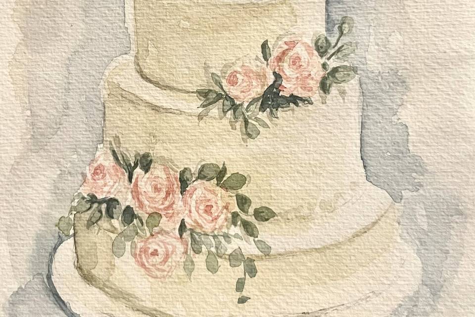 Sketch torta nuziale
