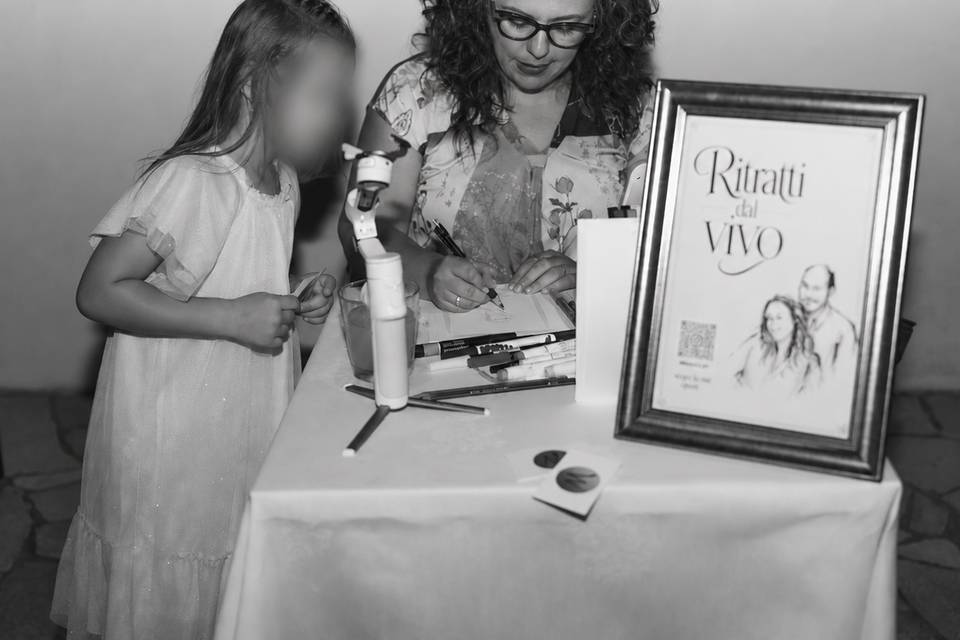 Artista e una piccola ospite