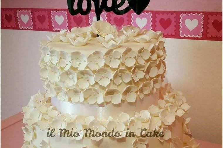 Torta nuziale Total white