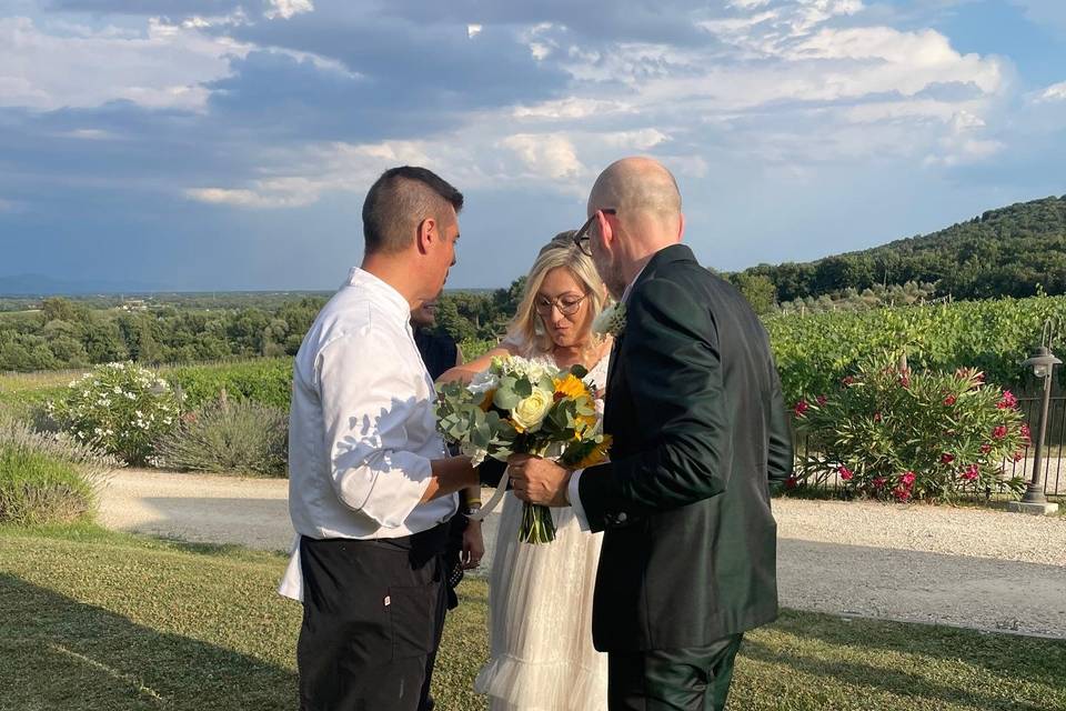 Marco e gli sposi
