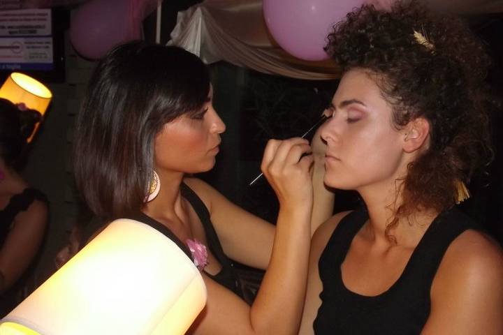 Trucco in sfilata