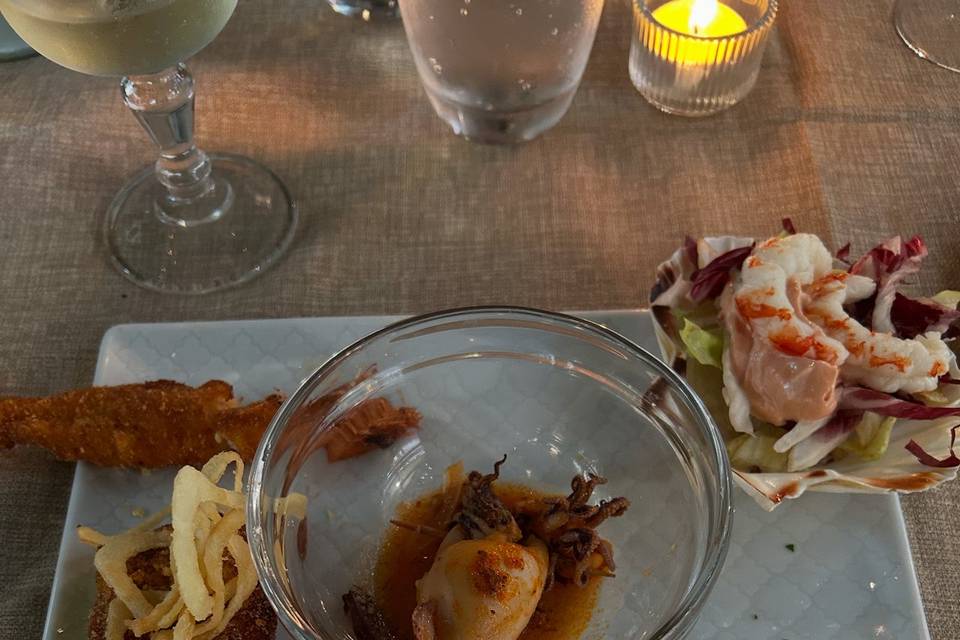 Seafood tasting