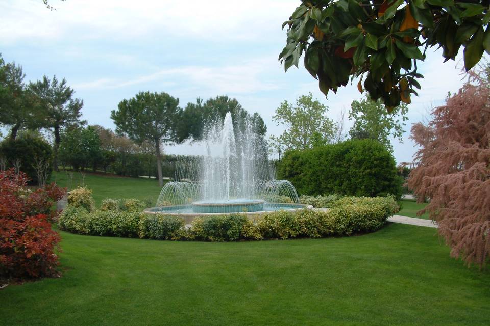 Giochi d'acqua al giardino