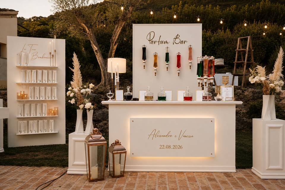 Parfum bar wedding experience