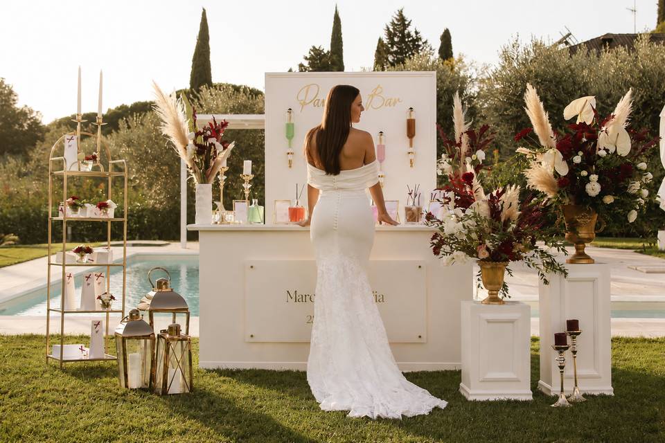 Parfum bar wedding experience