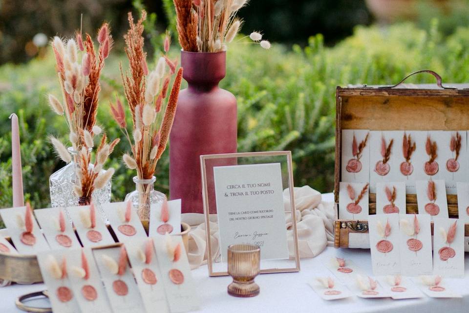 Tableau con Escort Card