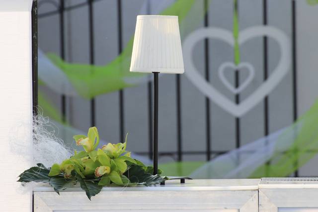 Ricevimento bianco e verde
