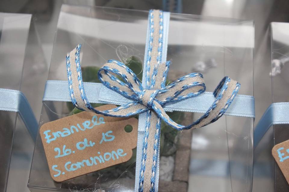 Confezione con tag