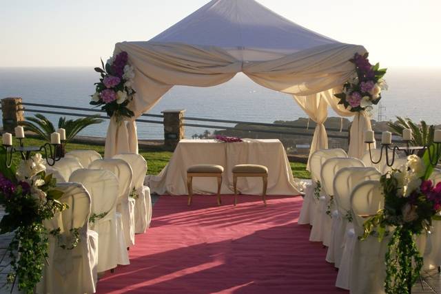 Gazebo di gardenie floreal designer