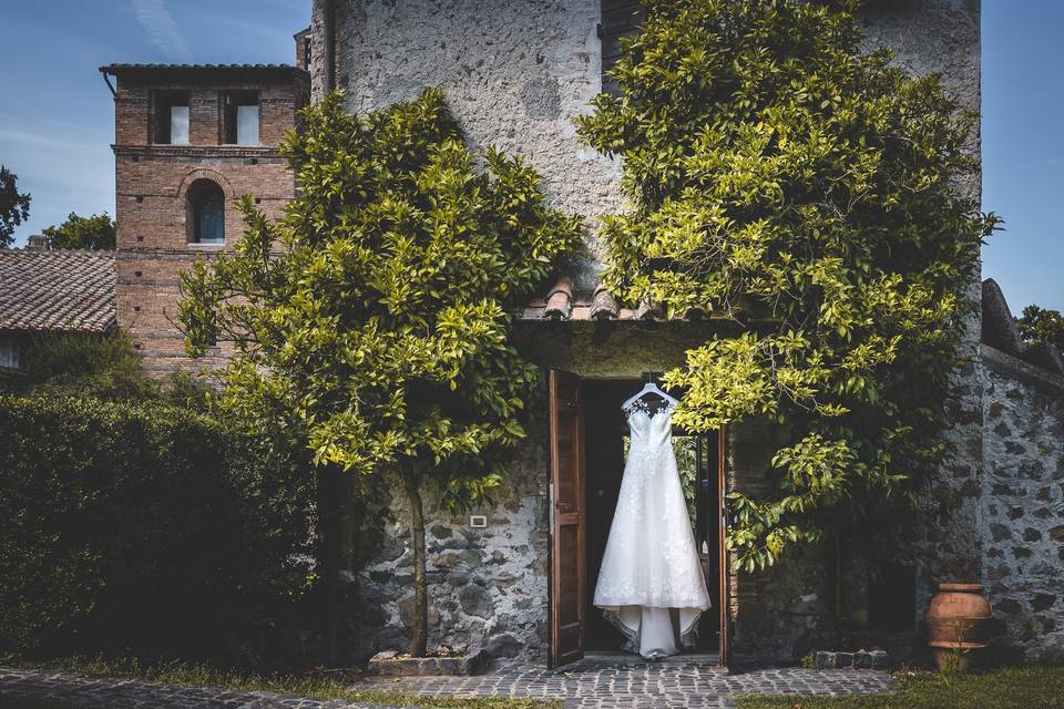 Dettaglio vestito sposa