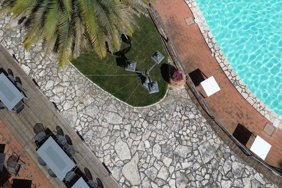Piscina e veranda