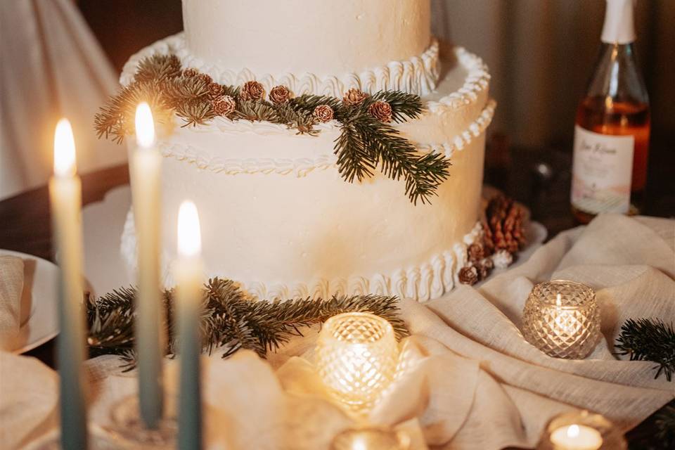 Romantic winter wedding