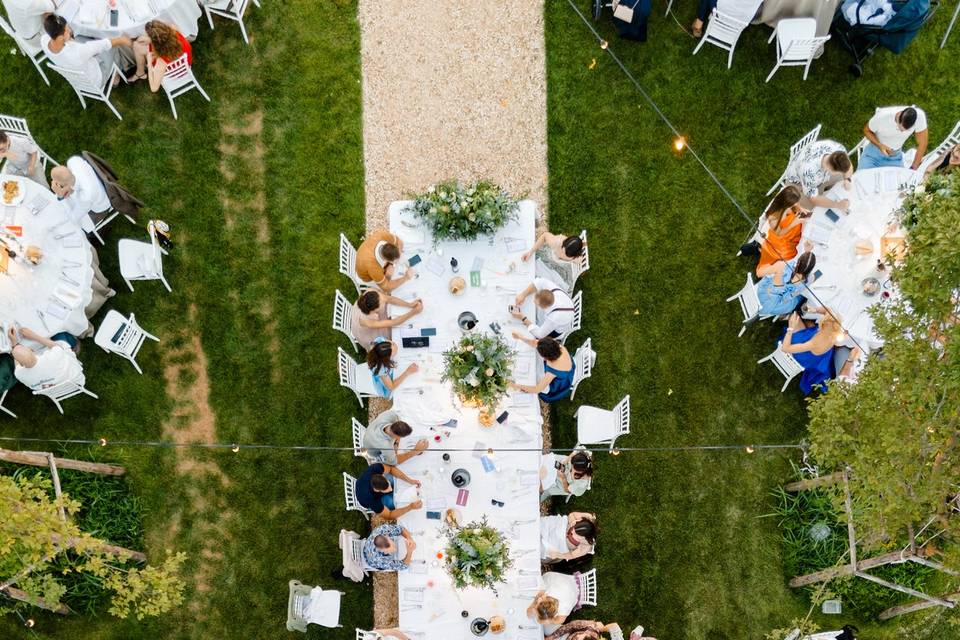 Cena in giardino