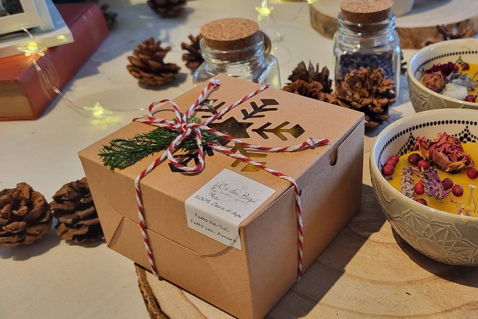 Bomboniera candela Natale