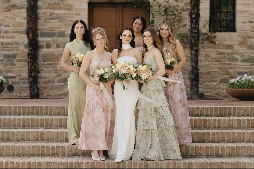 Bride&bridesmaids