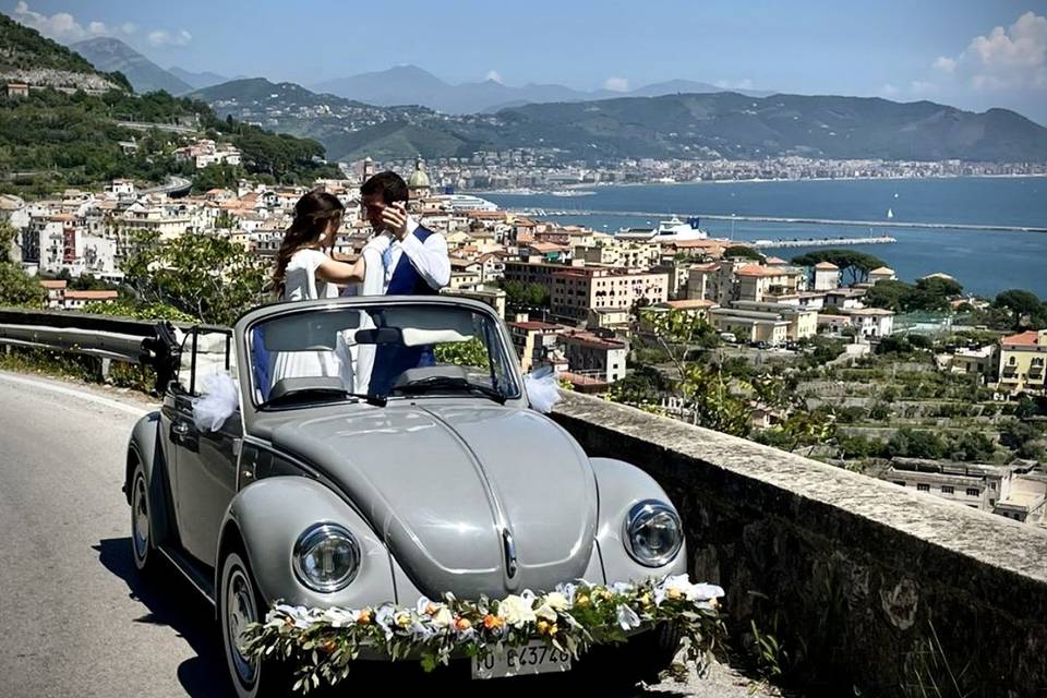 Maggiolino grigio amalfi coast