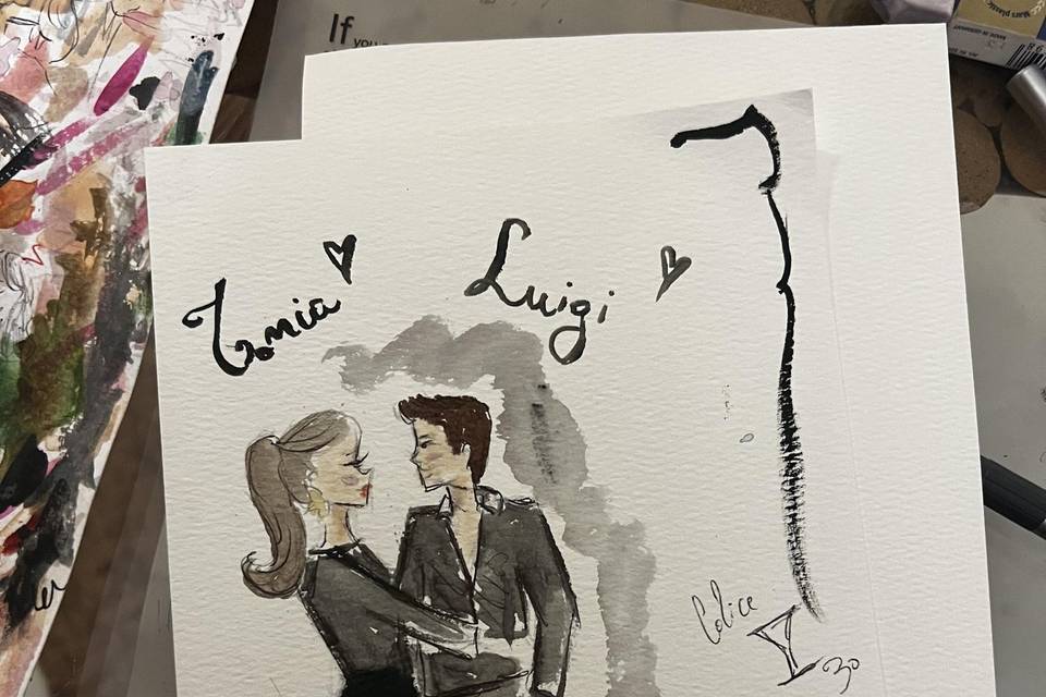 live sketching x calice