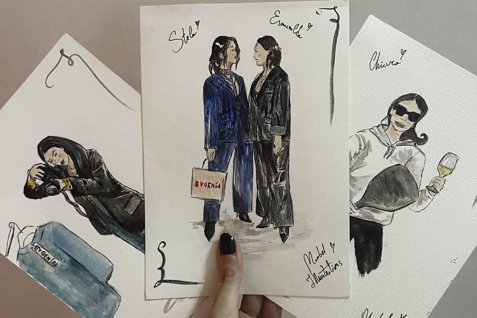 live sketching x evgenia brand
