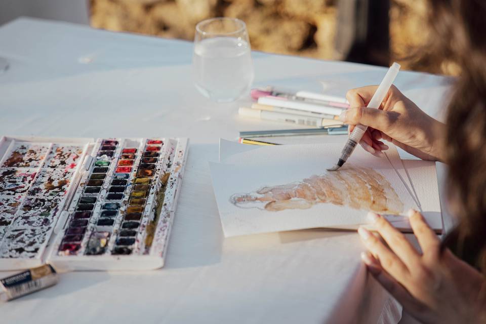 live sketching