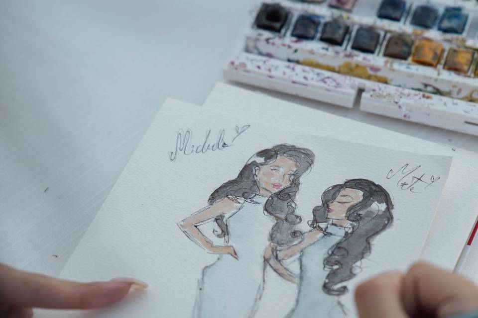 live sketching