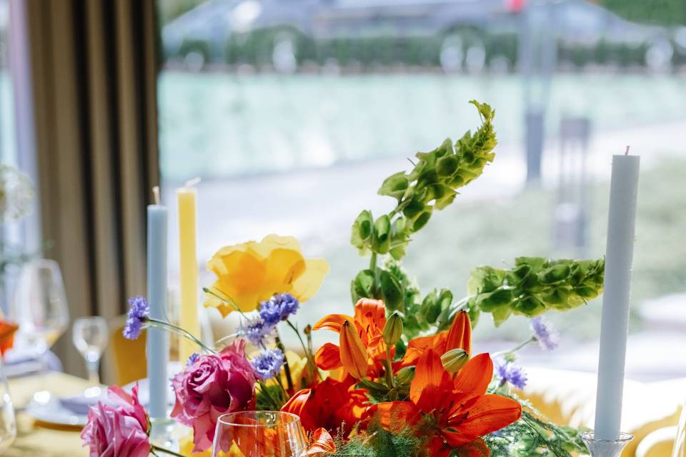 Bright flower arrangement