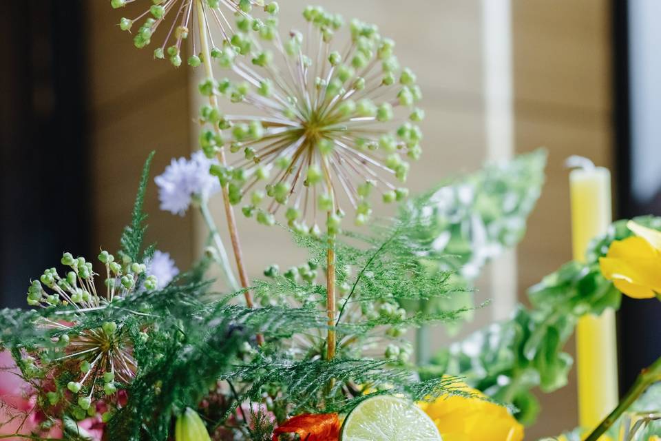 Bright flower arrangement