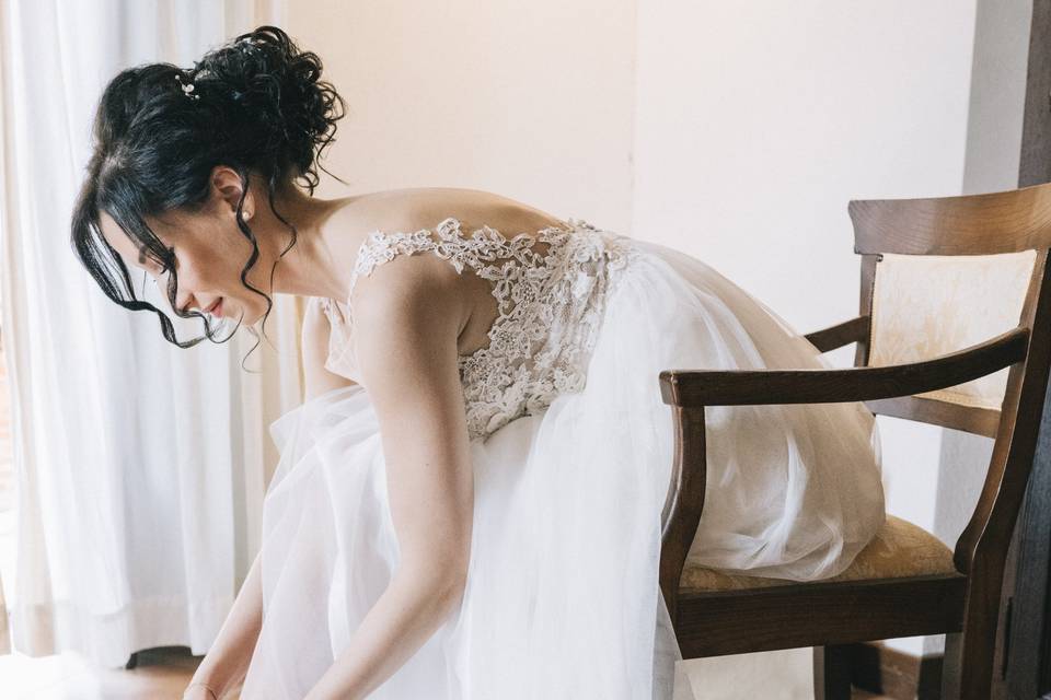 Preparazione sposa