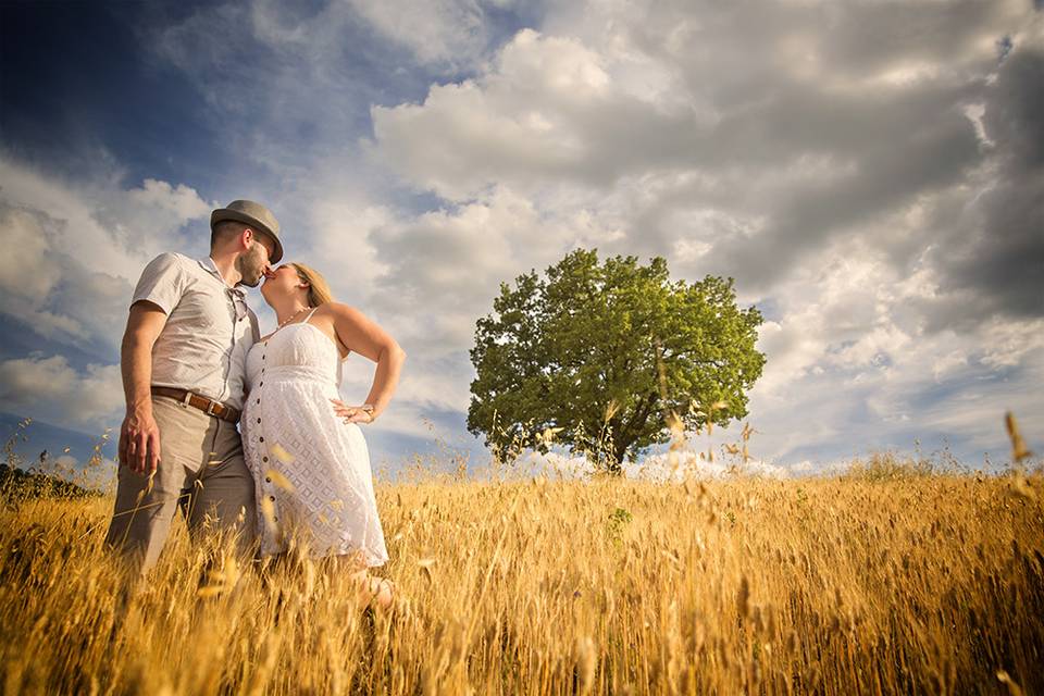 Engagement a Montepulciano