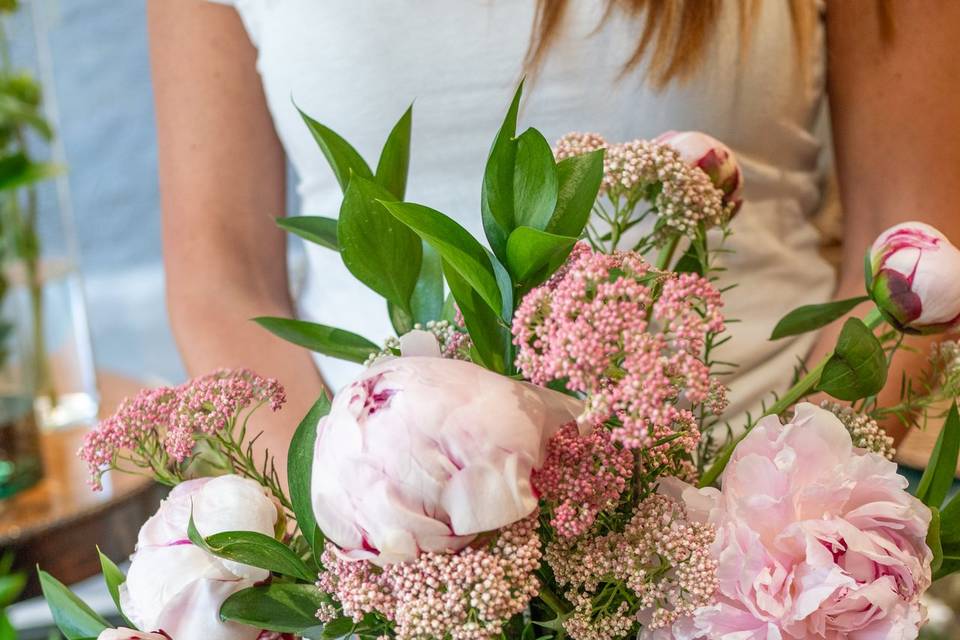Peonie Rosa Dettaglio