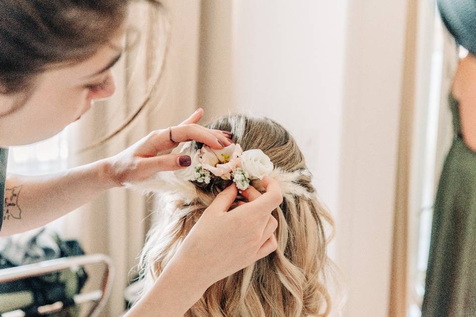 Bridal hair