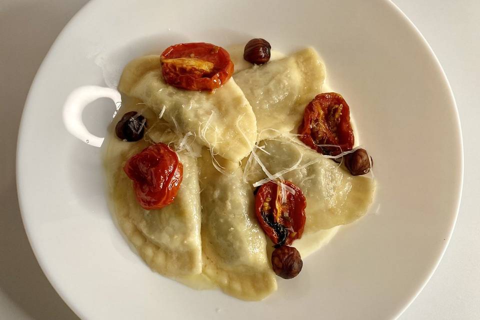 Ravioli di carne, parmigiano