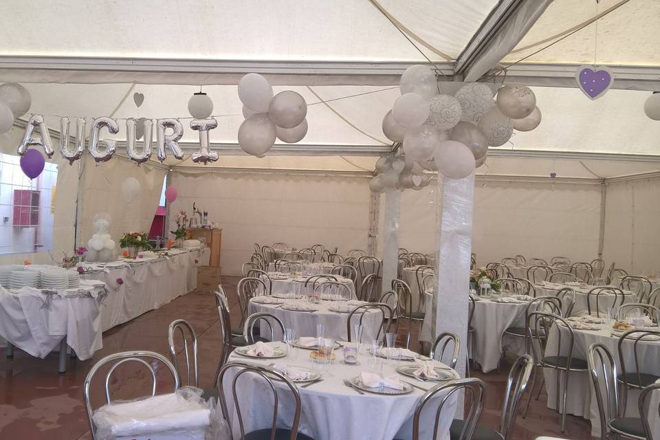 Allestimento wedding bianco