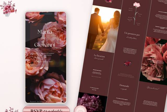 Invito Canva Rose