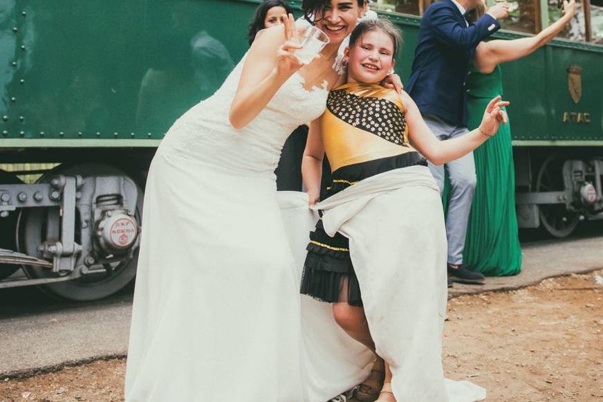 Tram tracks weddings