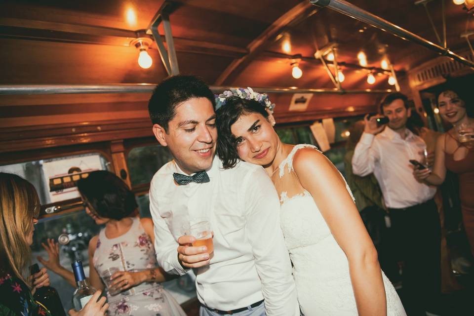 Tram tracks weddings