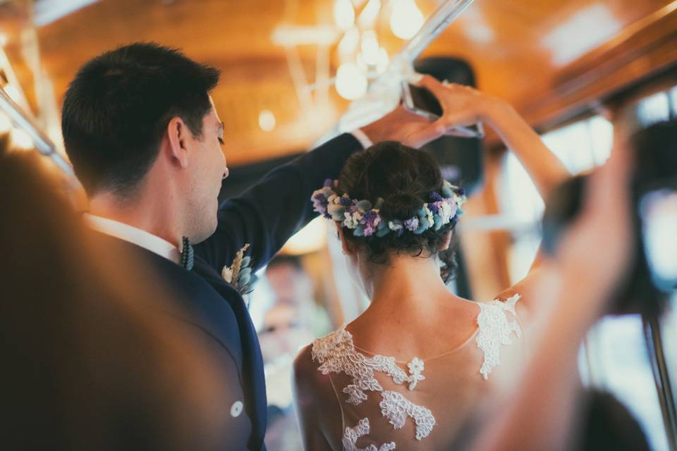 Tram tracks weddings