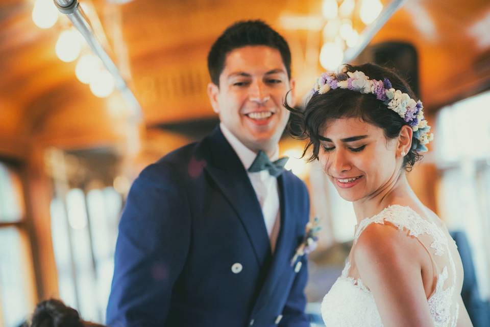 Tram tracks weddings