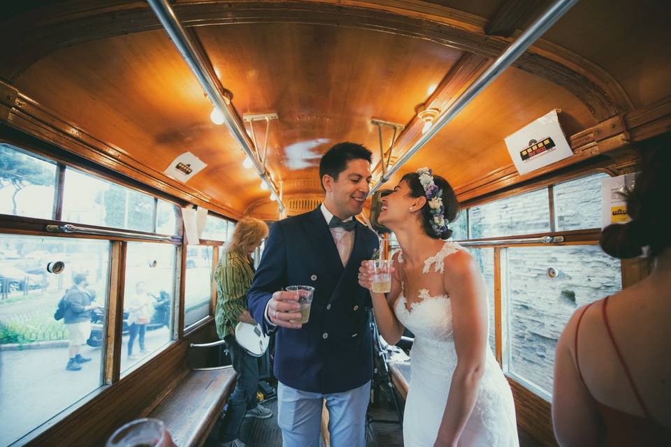 Tram tracks weddings