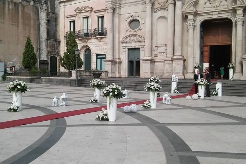 Allestimento esterno Matrimoni