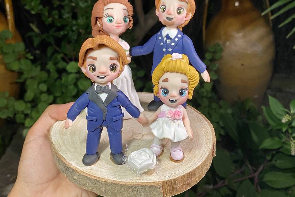 Cake topper caricature