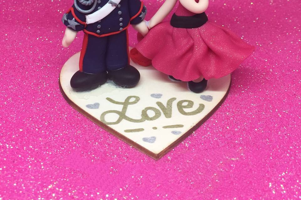 Cake topper nuziale