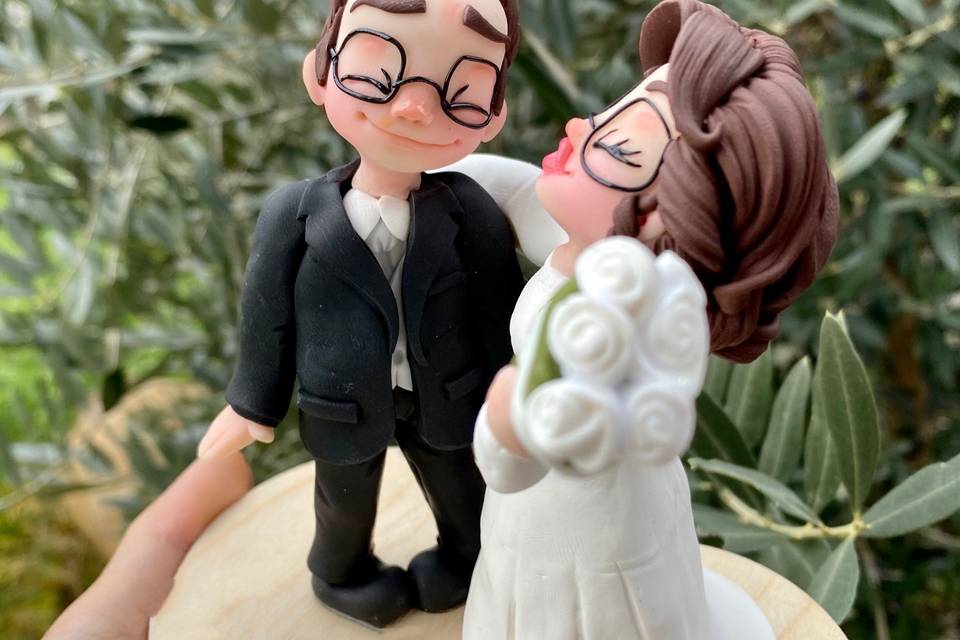 Cake topper caricature