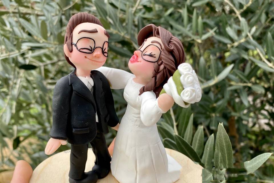 Cake topper caricature