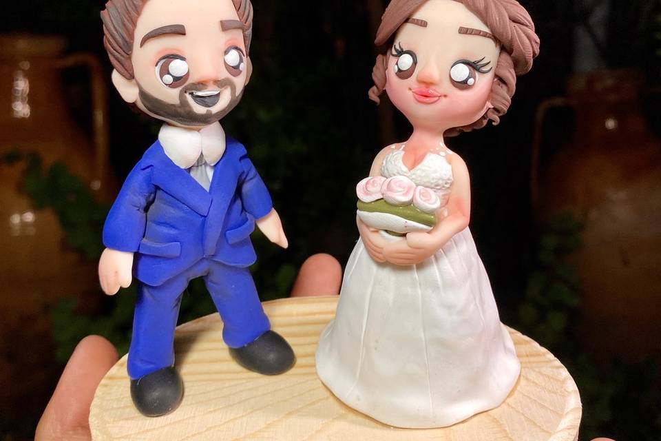 Cake topper caricature