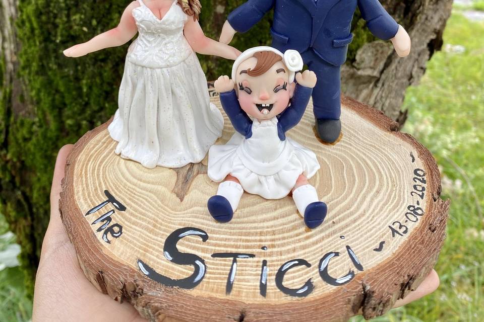 Cake topper caricature